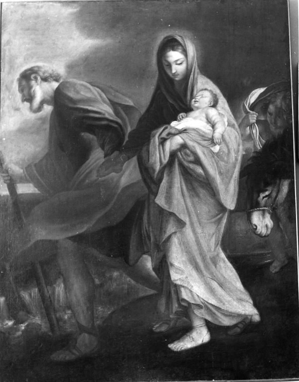fuga in Egitto (dipinto) di Maratta Carlo (scuola) (fine/inizio secc. XVII/ XVII